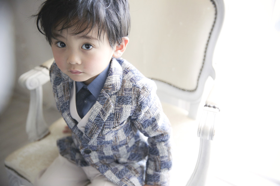 七五三2024年新作衣装：3歳男の子洋装