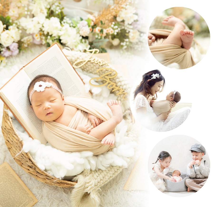 明石エリア:ニューボーンフォト出張撮影プラン